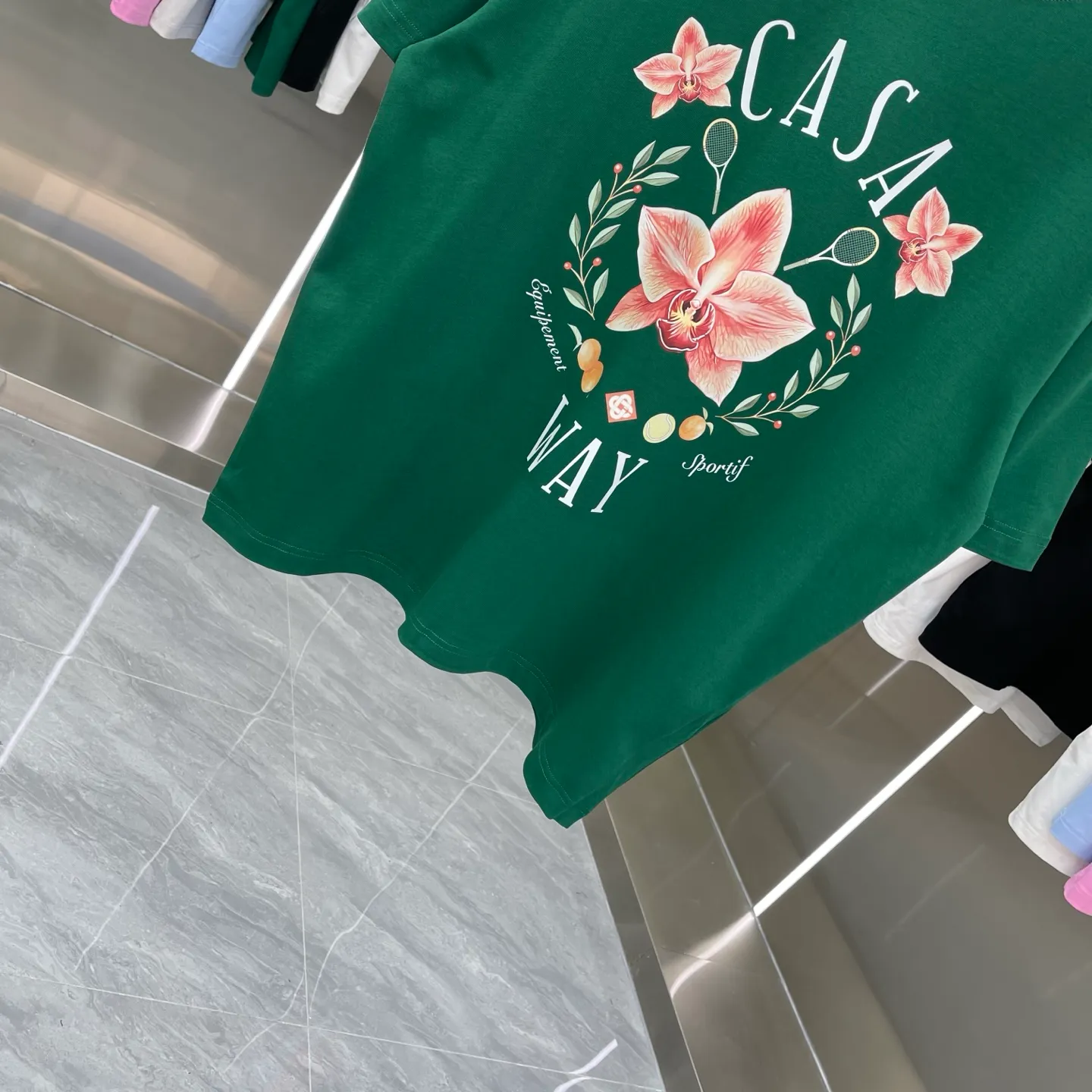 New Arrival Casablanca Classic Series T ～ ， ， 。 ， Classic ， In Stock ！ ：White Black Green Blue Pink（5 ） Size：S M L XL XXL
